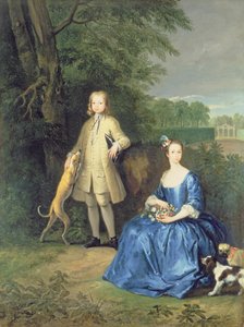 Portret van meester Edward en juffrouw Mary Macro, 1733
